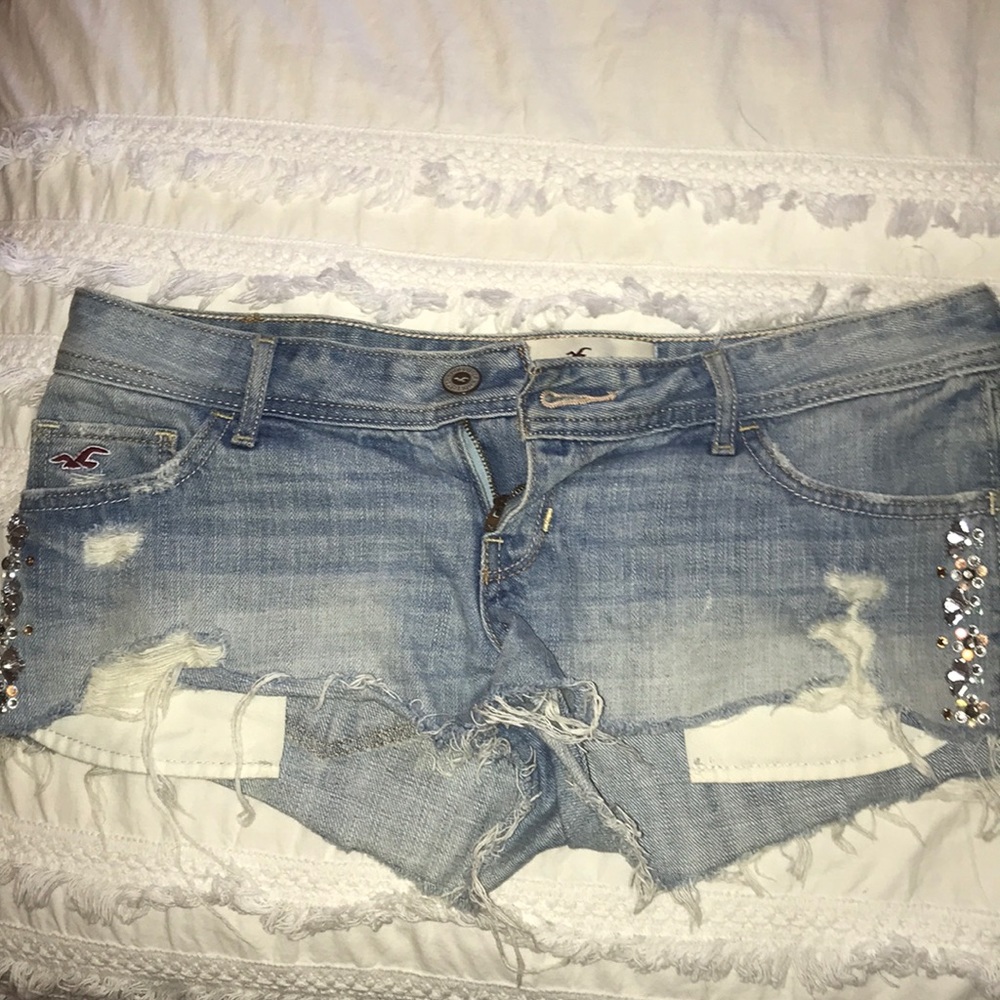 Hollister Beaded Jean Shorts